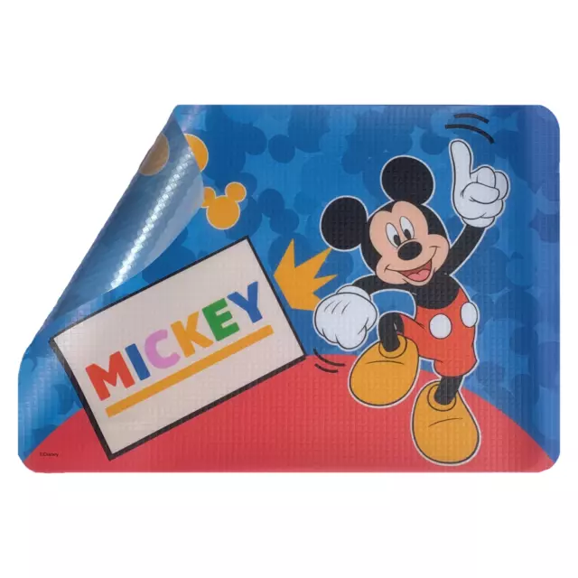 Tovaglietta Mickey Disney In Plastica Morbida Antiscivolo Ripiegabile Lavabile 2