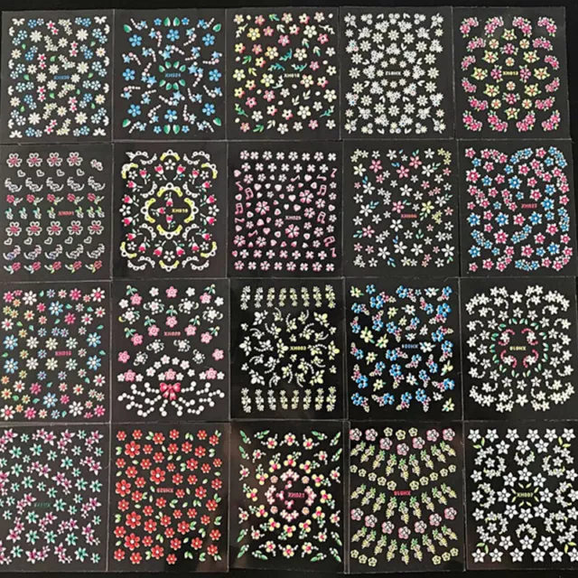 Nail Art Stickers 3D Design Flower Decals Outil De Décoration De Manucure # 3