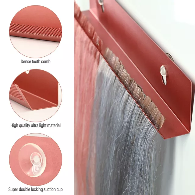 Hair Extension Holder for Styling Hair Stands Stainless Steel Hair Display Tools