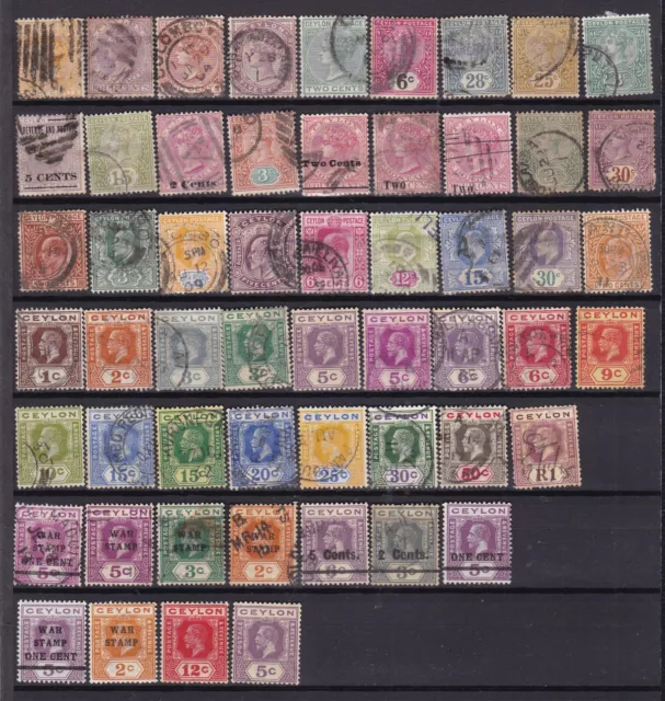 CEYLON VICTORIA-EDWARD V11-GEORGE V  (ref 31) USE EXCEPT BOTTOM ROW MM