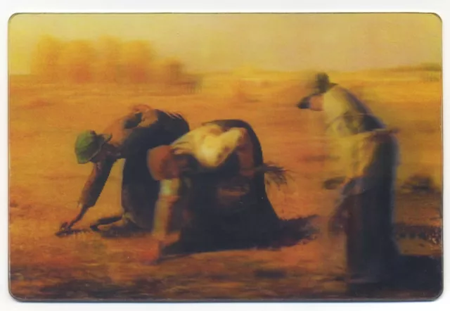 The Gleaners Par Jean Francois Millet Lenticulaire 3-D Carte Postale Neuf