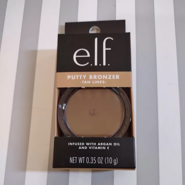 e.l.f. ELF Putty Bronzer Tan Lines .35oz Argan Oil + Vitamin E Blush