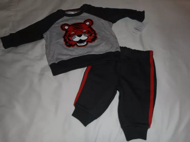 Carters 2-Piece Tiger Pullover & Jogger Set - Baby Infant Boy Size 3 Months