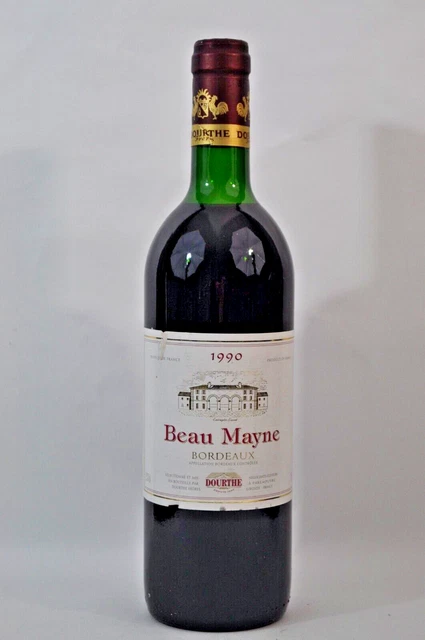 Vin -1 Bouteille - Château Beau Mayne - Bordeaux - 1990