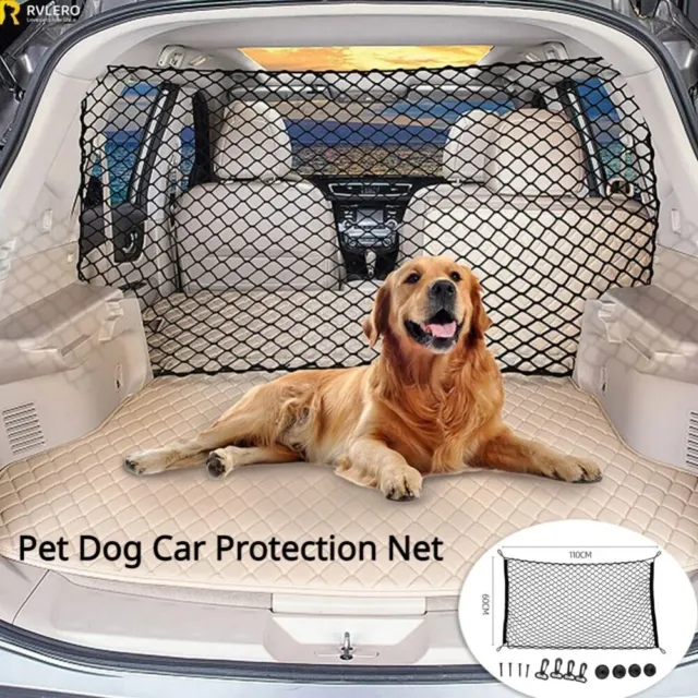 Pet dog Car Safety Isolation Net Guard Front Back Seat Barrier Mesh Bag 60*110CM