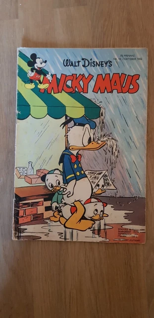 Micky Maus Heft Nr.10 von 1952 (Zustand 2) Original-Heft