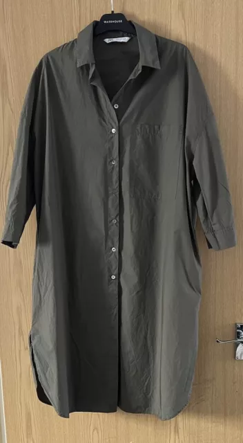 Ladies Zara Oversized Shirt Dress Size M New Without Tags RRP £49.99