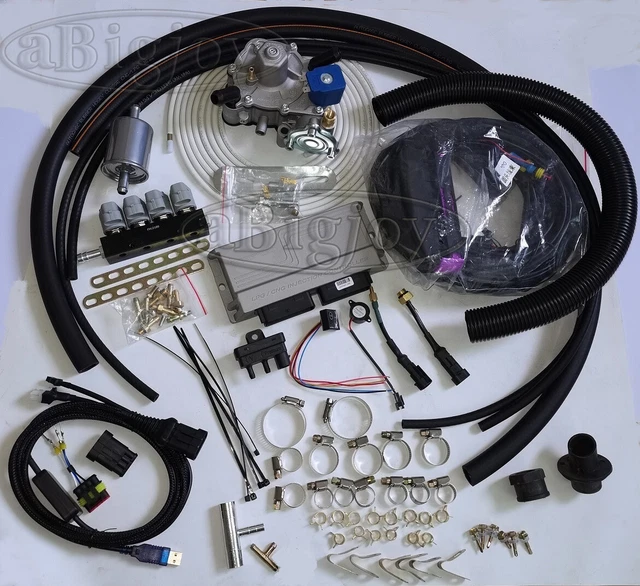 PROPANE LPG GAS Conversion Kits for 3/4Cylinder Sequential Injection