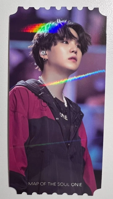 BTS SUGA MAP Of The Soul ON:E DVD single photocard. Bangtan