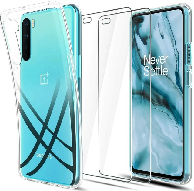 COQUE ONE PLUS NORD + 2X VITRE housse silicone transparent VERRE TREMPE EUR 5,43 PicClick FR