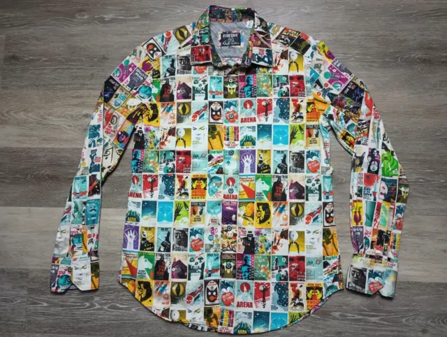 Star Trek x Robert Graham Shirt AOP Button Up Mens S Limited Edition long sleeve