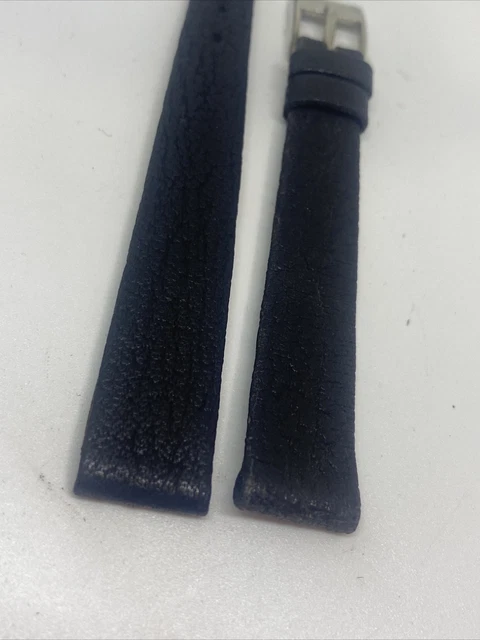Cinturino per orologio Girard Perregaux pelle nero 20mm (fibbia 14mm) mai usato