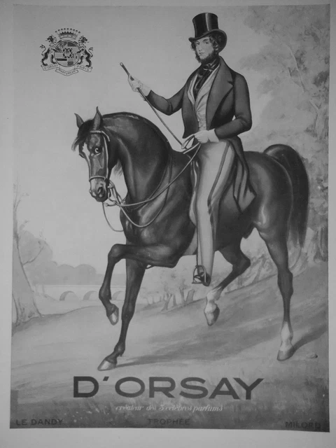 Publicité 1936 D'orsay Créateur Des 3 Célébres Parfums Le Dandy Trophée Milord