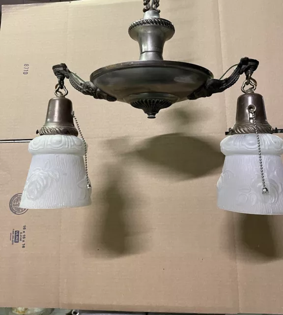 antique 2arm pan fixture