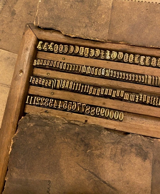 Prägeschrift 5,5 mm Buchbinder Messing gotisch Messingbuchstaben Fraktur Prägen