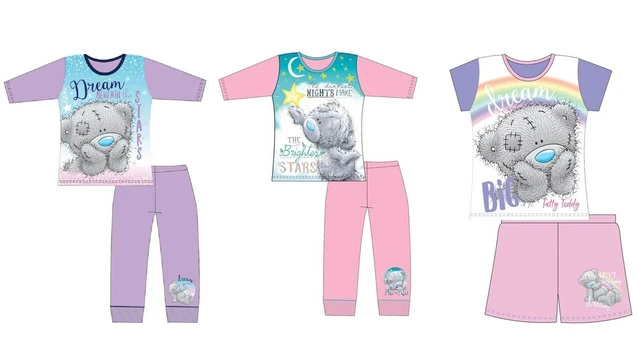 Girls Kids Tatty Teddy Pyjamas Nightwear 5 - 12 Years PJ's Long Sleeve Me To You