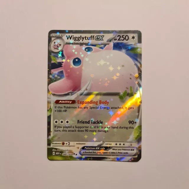 Wigglytuff EX 040/165 - Scarlet & Violet 151 - Holo Double Rare Pokemon Card