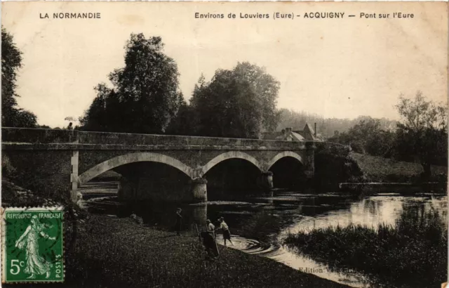 CPA La Normandie approx. de LOUVIERS - ACQUIGNY - Pont sur l'Eure (392779)