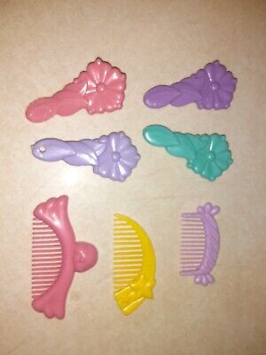 COMBES, BRUSHES, 7 PC. ~ LOT ~ Vintage ~ My Little Pony ~ G1 ~ 1980s MLP