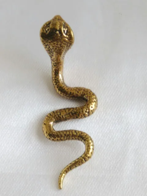 Talisman Snake Brass King Cobra servant Shiva Ganesha Protect life Thai Amulet