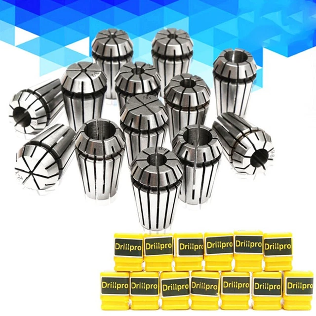 13pcs 1-13mm ER20 Spring Collet Set CNC Workholding Engraving&Milling Lathe T2Y1