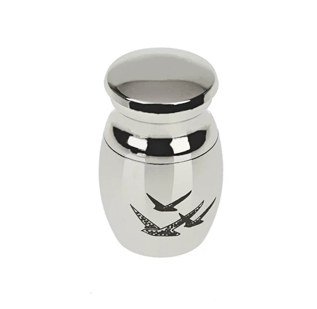 Pigeon Pattern Keepsake Cremation Ashes Urn Funeral Container Jar Mini Small