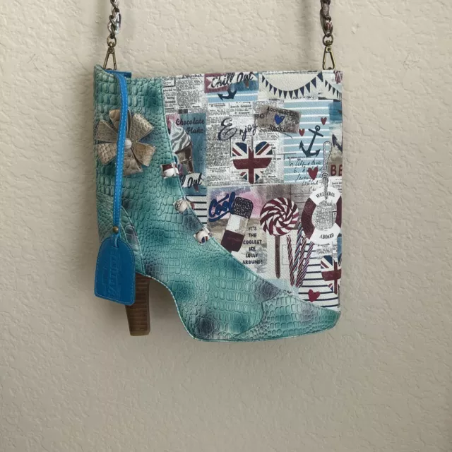 Spring Step L'Artiste Handbag Boot Shape Cowboy Boho UNIQUE Very Hard to Find Spring Step L'Artiste Handbag Boot Shape Cowboy Boho UNIQUE Very Hard to Find