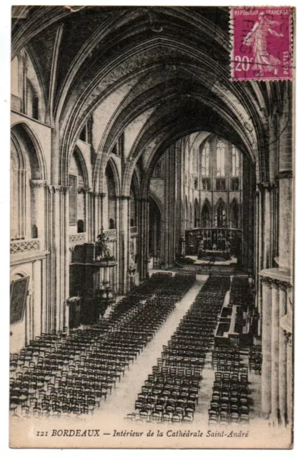 CPA 33 - BORDEAUX (Gironde) - 121. Interior of St. Andrew's Cathedral