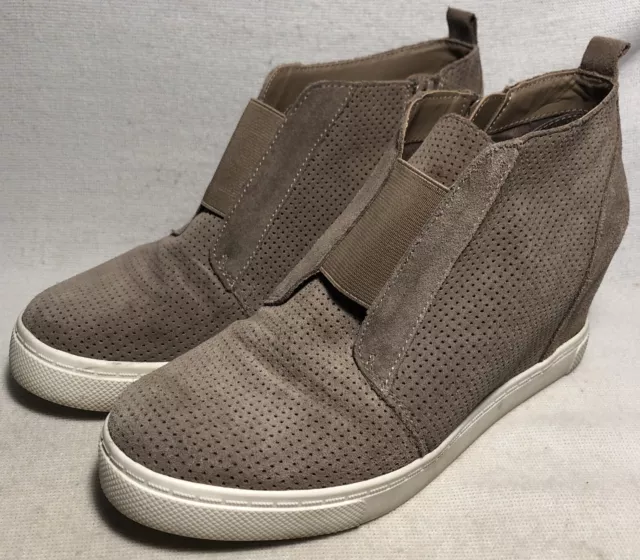 Steve Madden Wavery Wedge Comfort Sneaker Women’s 9 Taupe