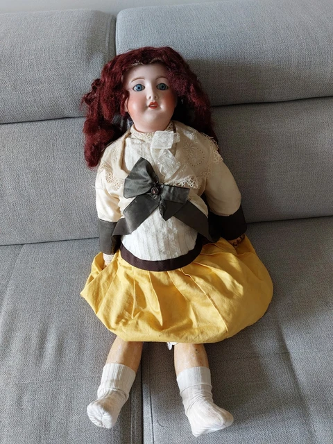 Ancienne poupée UNIS FRANCE tête Jumeau à restaurer 63 cm no  BRU Steiner SFBJ