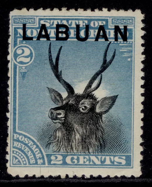 NORTH BORNEO - Labuan QV SG63b, 2c blue, M MINT. PERF 13½-14