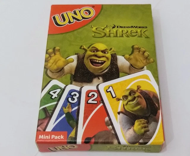 Shrek Uno Reverse Card Rassies MCDONALDS HAPPY MEAL toy, Shrek Uno Card Game, mini pack. New In Box ...