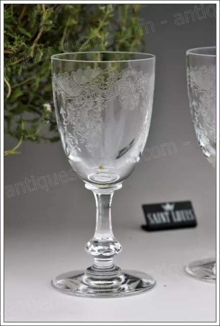 Verre à vin n°3 en cristal de St Louis modèle Cléo 14,6 cm - Wine glass (A)