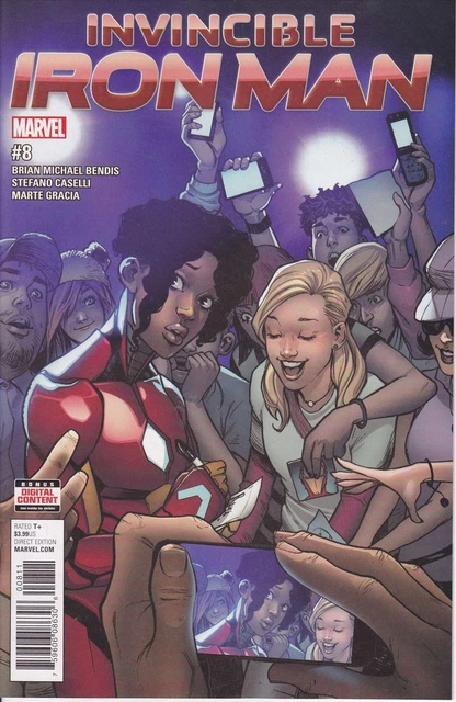 Invincible Iron Man (3rd Series) #8 VF/NM; Marvel | Bendis Ironheart Riri Willia