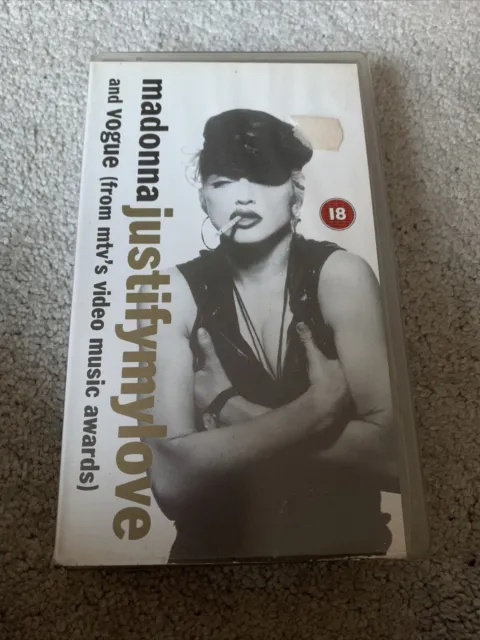 Madonna Justify My Love (VHS) Video Single With Vogue Live MTV