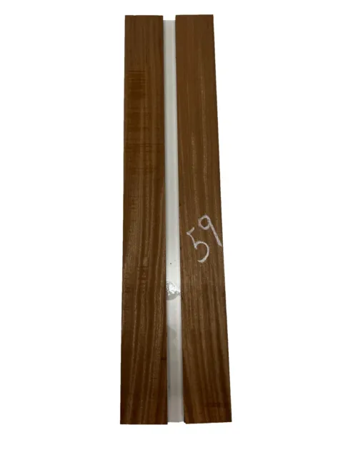 2 Pack,  Sapele Thin Stock Lumber Board -Wood Craft  30"x 3"x 1/2"  #59