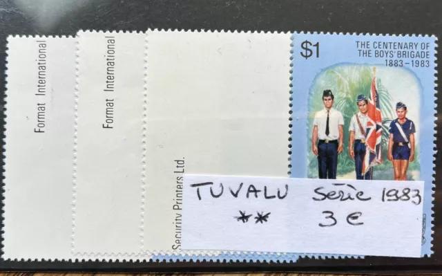 Timbres Tuvalu Serie 1983 Neufs ** Mnh