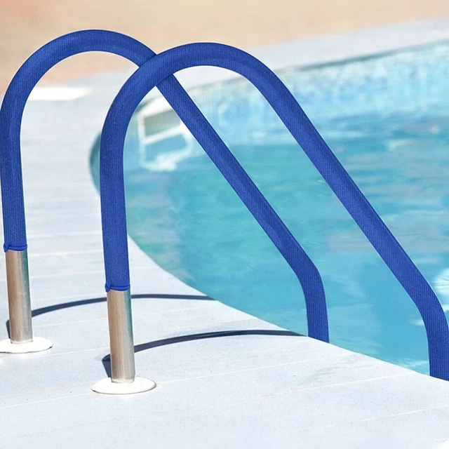 Housses Main Courante Piscine 2,4m Lot De 2 - Antidérapantes Zip Tissu Plongée
