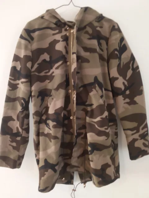 Parka Femme, K.Zell, Camouflée, Taille L, Très Bel Etat,  A10