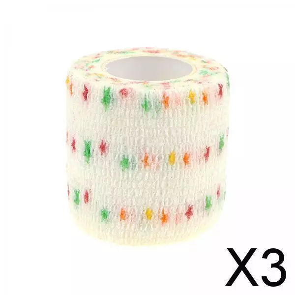 3X Self Adhesive Elastic Bandage Cohesive Bandages Strain Pet Sports Wrap Tape