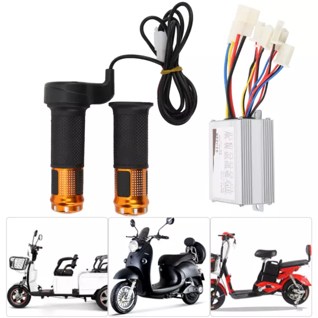 New 36V500W Bike Throttle Grips Brush Controller AntiSlip Handle Electric Bike