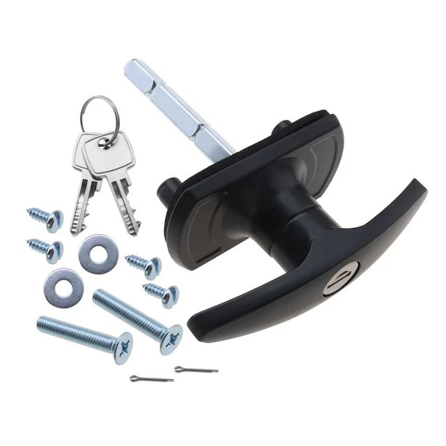 GANCEI T-Griffschloss Für Garagentor & LKW - Sicheres Verriegelungssystem Mit Schlüsseln