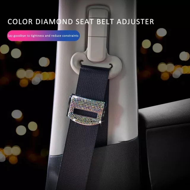 2PCS Shoulder Protector Seat Belt Fixation Adjuster Buckle Clamp  for Car