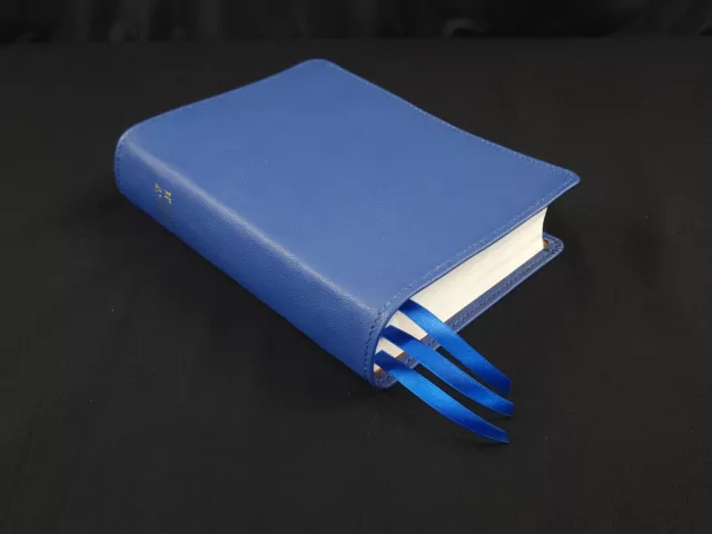 Premium Leather Bible - CSB She Reads Truth Bible in Blue Cowhide