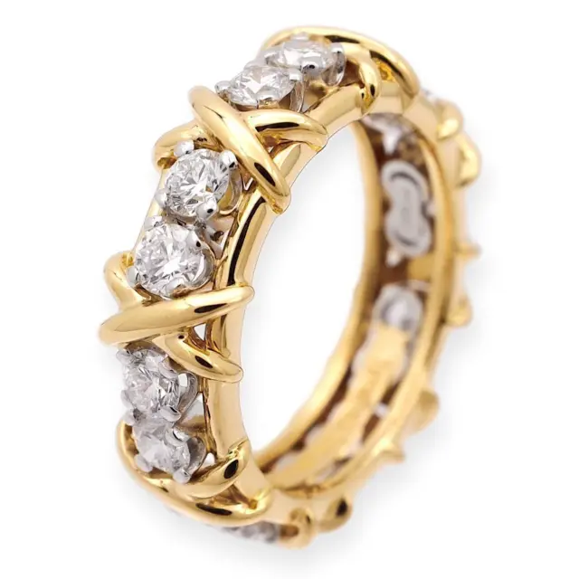Ladies 925 Solid Silver Brilliant Cut 16 Stone White Sapphire Eternity Ring  | eBay