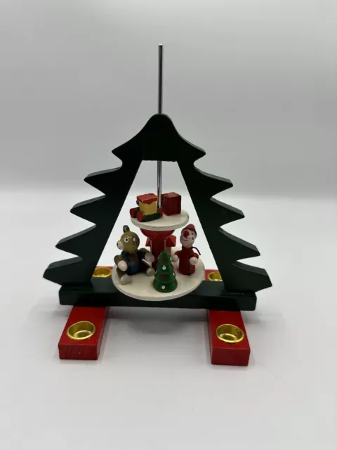 German Green Christmas Tree Carousel Pyramid  Arch