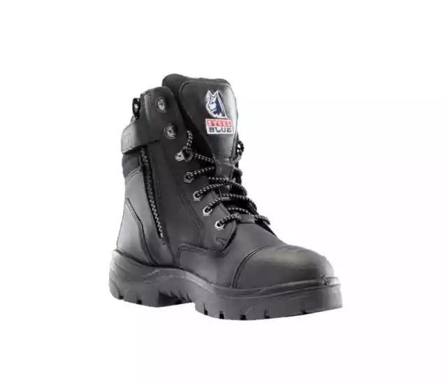 Steel Blue Southern Cross Zip Graphene black steel toe/midsole safety work boots