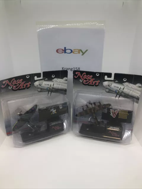 Corgi Nose Art die-cast collection X 2, Spitfire And Lancaster (G)