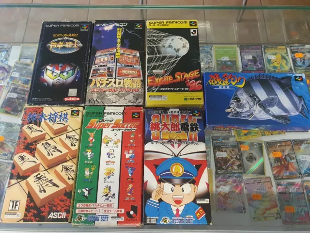 Lot De 7  Jeux Japonais Nintendo  Super Famicom