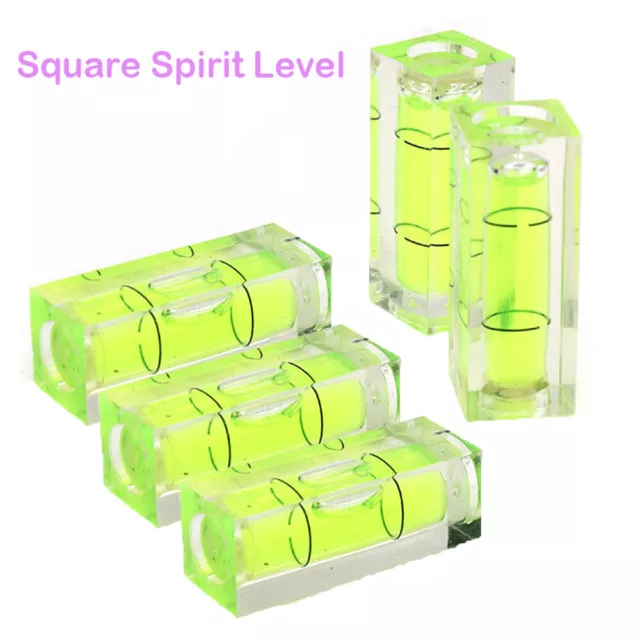 5-10pcs Small Spirit Level Bubble Mini Square Levelling Building Vials Measuring